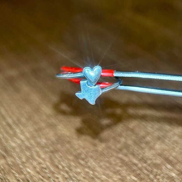 James Avery 925 Heart As Big As Texas Ring - Picture 2 of 6